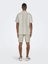 Only & Sons Caiden Stripe Linen Shirts