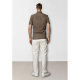 Clean Cut formelle Stretchhose – Braun