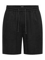 Only & Sons Tel Hør Shorts - Black