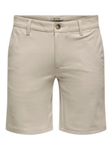 Only & Sons Mark Stretch Shorts - Moonstruck