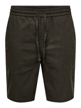 Only & Sons Linus Hør Shorts - Demitasse
