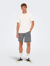 Only & Sons Mark Stretch Shorts - M. Grey