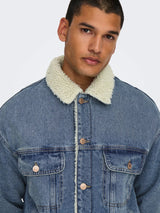 Only & Sons Wilson Sherpa Denim Jacket