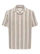 Only & Sons Trev Struc Stripe Shirt