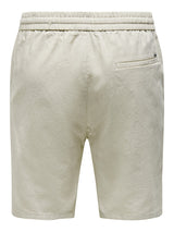 Only & Sons Linus Hør Shorts - Silver Lining