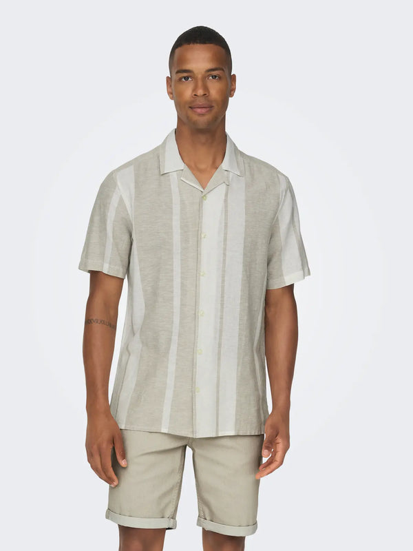 Caiden Dtripe Linen Resort