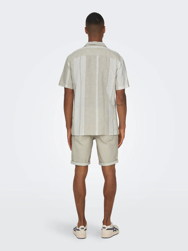 Caiden Dtripe Linen Resort