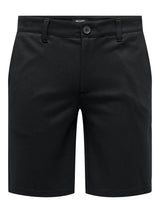Only & Sons Mark Stretch Shorts  - Black