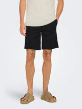 Only & Sons Mark Stretch Shorts  - Black