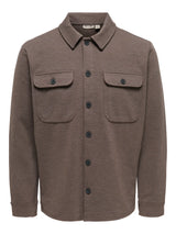 Only & Sons Kodyl Overshirts - Coffee Bean