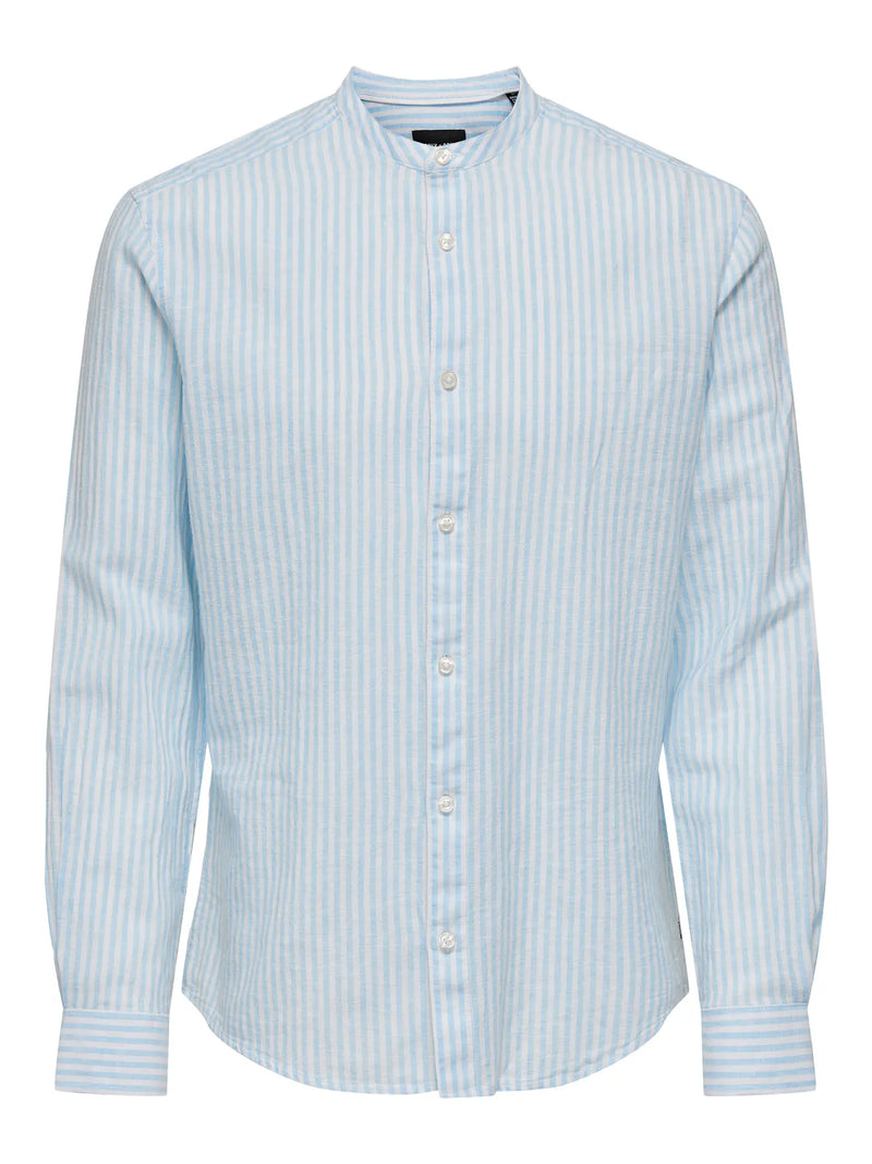 Caiden LS Mao Stripe Shirt