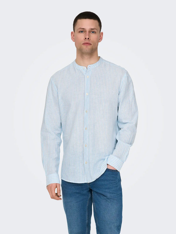 Caiden LS Mao Stripe Shirt