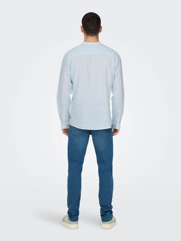 Caiden LS Mao Stripe Shirt