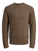 Blusean Knit Cable Crew
