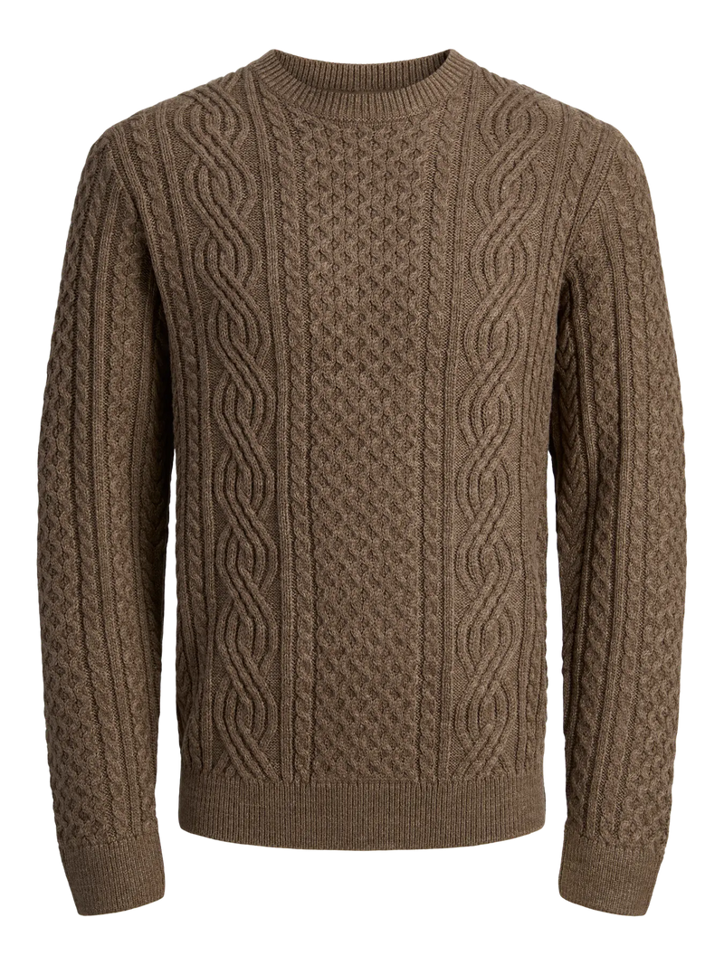 Blusean Knit Cable Crew