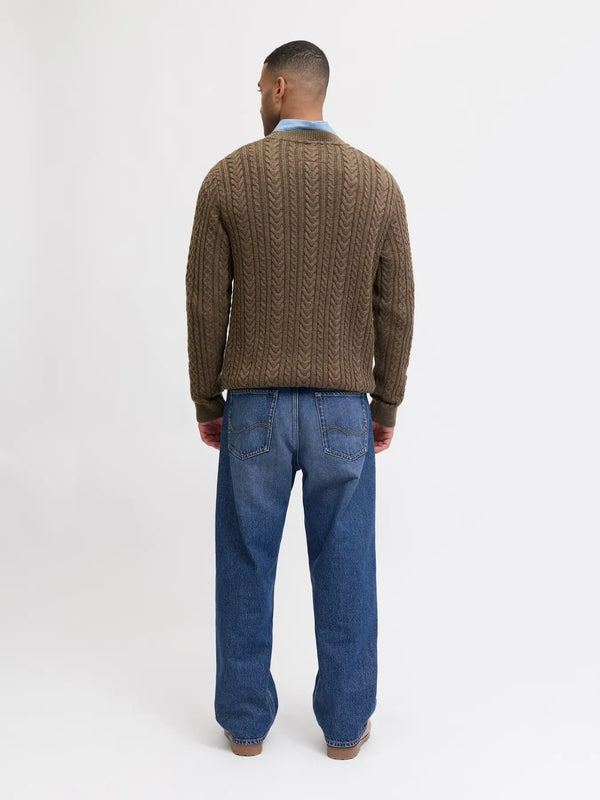 Blusean Knit Cable Crew