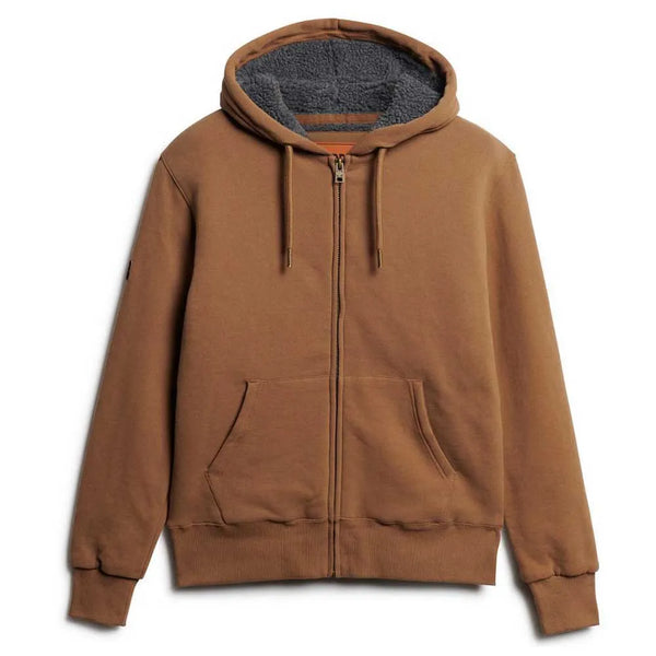 SuperDry Borg Lined Zip Hood