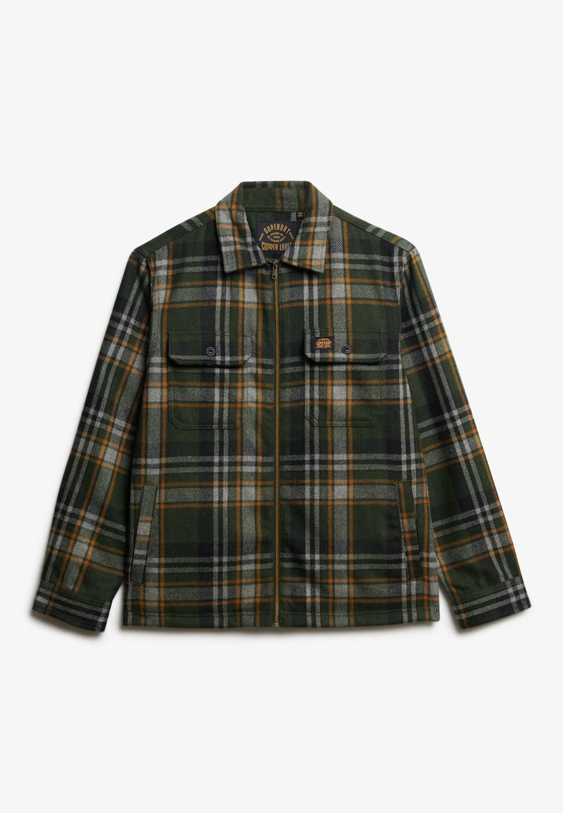 Superdry Wool Miler Zip Overshirt