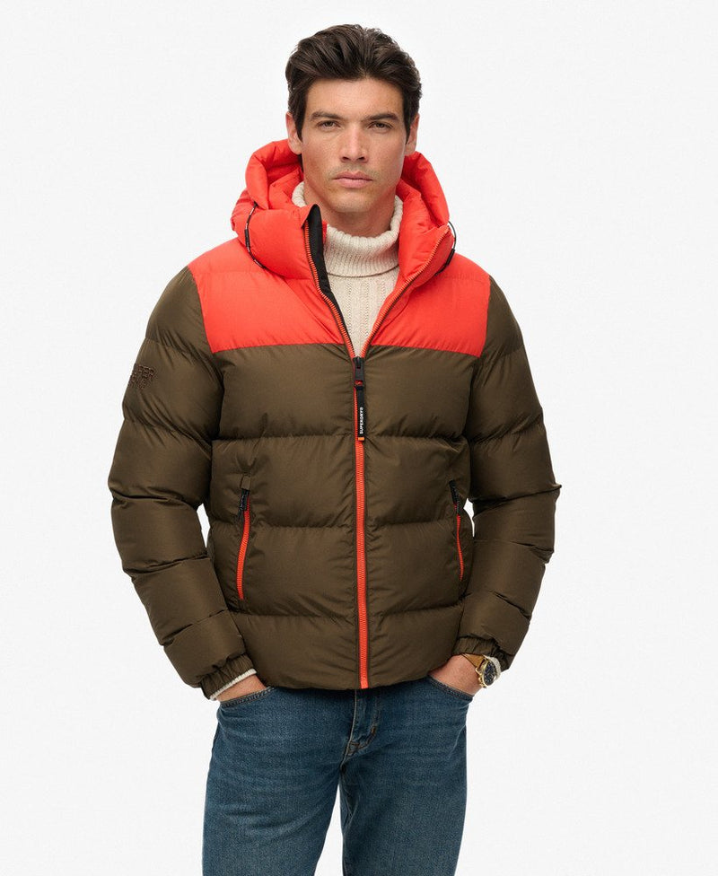 SuperDry Colorblock Puffer Jacket