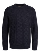 Blusean Knit Cable Crew