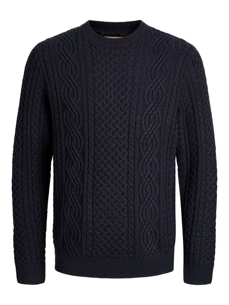 Blusean Knit Cable Crew