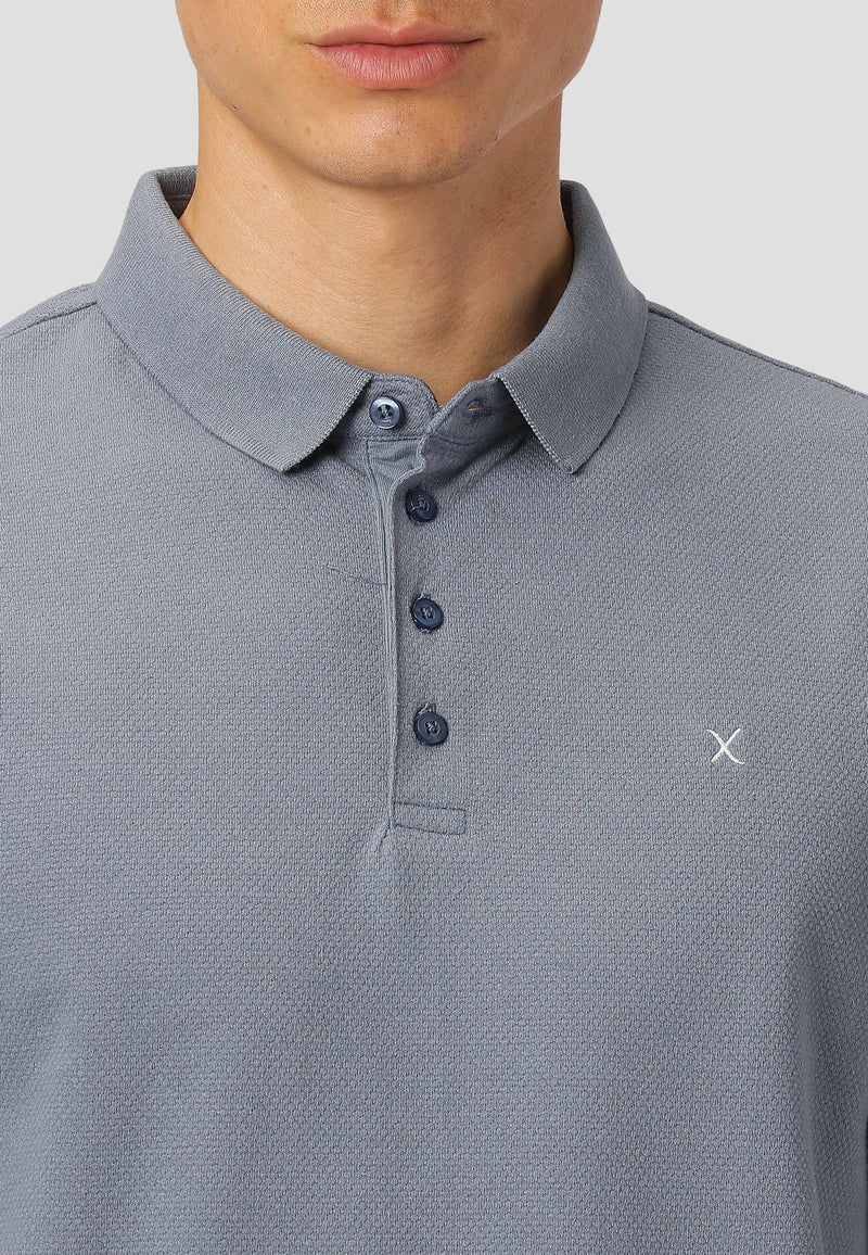 Silkeborg polo - dusty blue