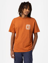 Dickies marbury t-shirt - sort & orange