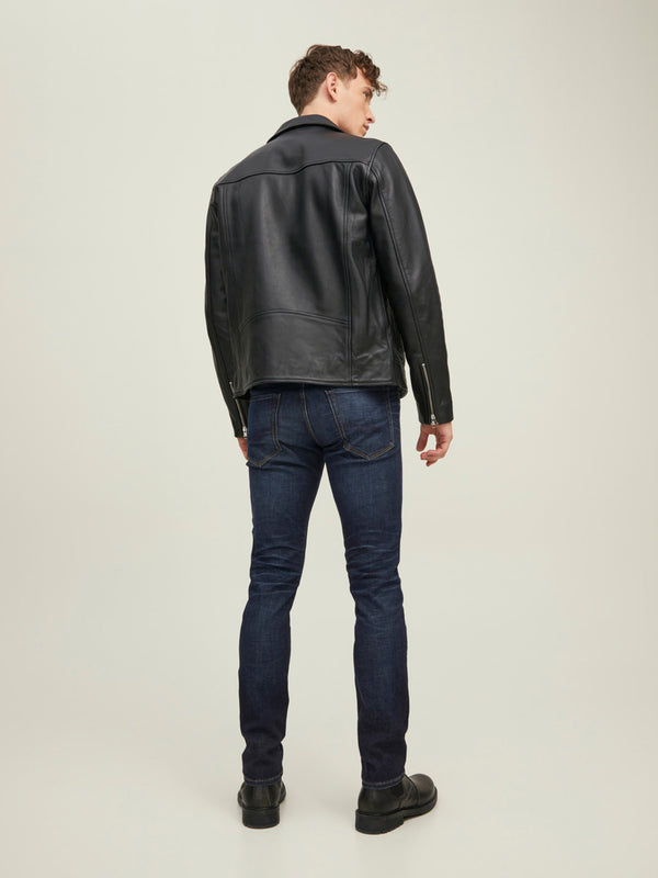 Jack & Jones glenn slim fit icon jeans 559 - mørkeblå