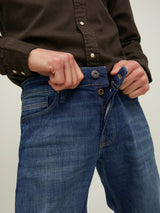 Jack & Jones mike regular wood jeans 481 - mørkeblå
