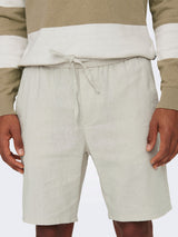Linus 0007 Shorts - silver lining